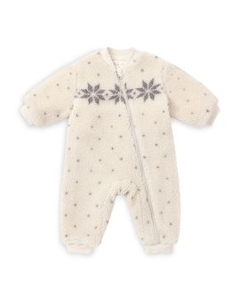 Rylee + Cru Rylee + Cru Boys' Faux Shearling Fair Isle Jumpsuit