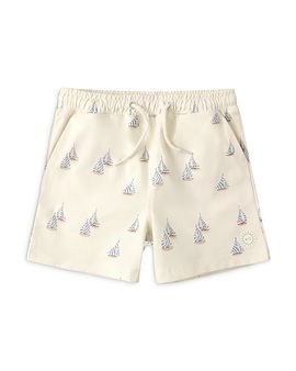 Rylee + Cru Rylee + Cru Boys' Mace Sailboat Print Board Shorts