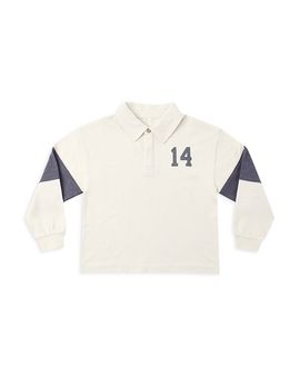 Rylee + Cru Rylee + Cru Boys Rugby Polo Midnight Shirt