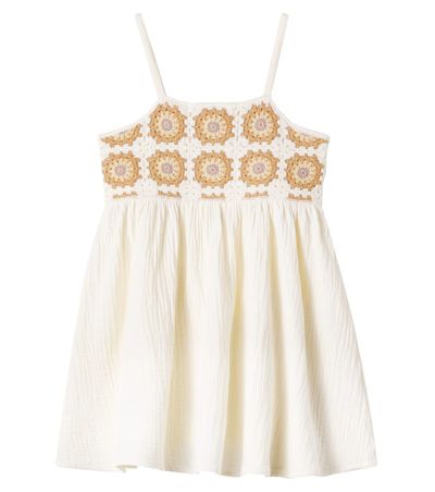 Rylee + Cru Rylee + Cru Crochet cotton dress