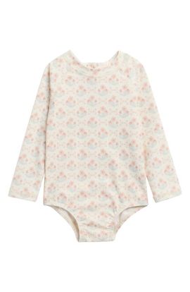 Rylee + Cru Rylee + Cru Delphine Floral Print One-Piece Rashguard Swimsuit