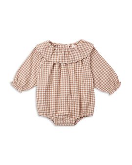 Rylee + Cru Rylee + Cru Girls' Colette Cotton Gingham Romper