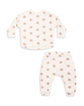 Rylee + Cru Rylee + Cru Girls' Daisy Printed Long Sleeve Tee & Pants Set