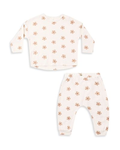 Rylee + Cru Rylee + Cru Girls' Daisy Printed Long Sleeve Tee & Pants Set