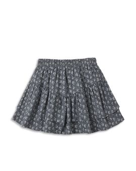 Rylee + Cru Rylee + Cru Girls' Heart Ditsy Tiered Mini Skirt