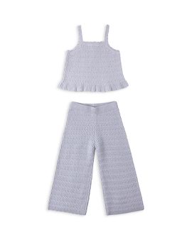 Rylee + Cru Rylee + Cru Girls' Mari Knit Top & Pants Set