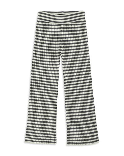 Rylee + Cru Rylee + Cru Girls' Midnight Striped Flare Rib Knit Pants