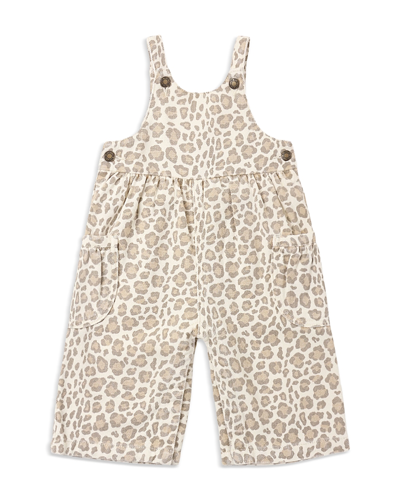 Rylee + Cru Rylee + Cru Girls' Printed Wide Leg Overalls