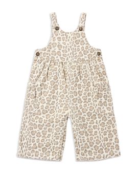 Rylee + Cru Rylee + Cru Girls' Printed Wide Leg Overalls