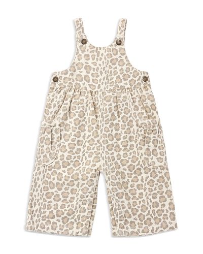Rylee + Cru Rylee + Cru Girls' Printed Wide Leg Overalls