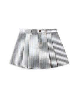 Rylee + Cru Rylee + Cru Girls' Railroad Striped Pleated Denim Skirt