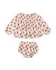 Rylee + Cru Rylee + Cru Girls' Sophia Bouquet Cotton Top & Bloomer Set - 1