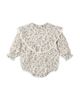 Rylee + Cru Rylee + Cru Girls' Winnie Printed Ruffled Long Sleeve Romper - 1