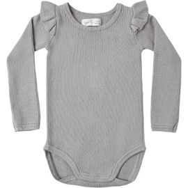 Rylee + Cru Rylee + Cru Kids' Shoulder Ruffle Bodysuit