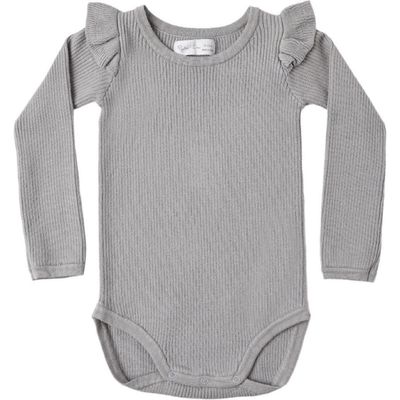 Rylee + Cru Rylee + Cru Kids' Shoulder Ruffle Bodysuit