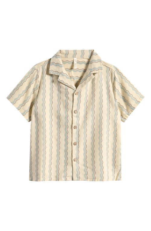 Rylee + Cru Rylee + Cru Kids' Wave Stripe Camp Shirt