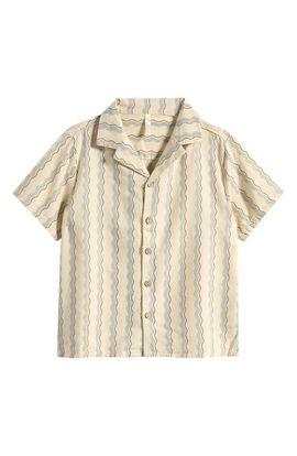 Rylee + Cru Rylee + Cru Kids' Wave Stripe Camp Shirt