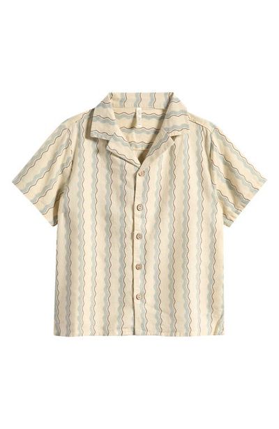 Rylee + Cru Rylee + Cru Kids' Wave Stripe Camp Shirt