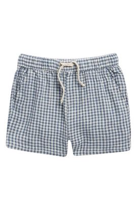 Rylee + Cru Rylee + Cru Perry Gingham Linen Blend Shorts