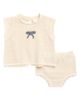 Rylee + Cru Rylee + Cru Scallop Knit Top & Bloomers Set - 1