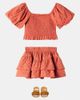 Rylee + Cru Rylee + Cru Trixie embroidered shirred cotton top - 2