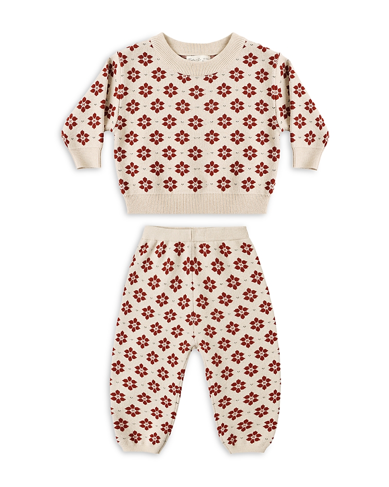 Rylee + Cru Rylee + Cru Unisex Poinsettia Shiloh Sweater & Joggers Set
