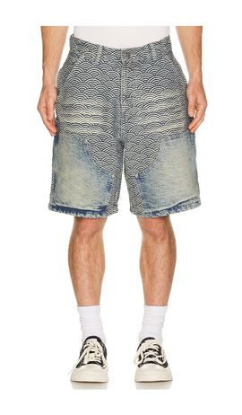 Ryoko Rain Ryoko Rain Seigaiha Denim Shorts