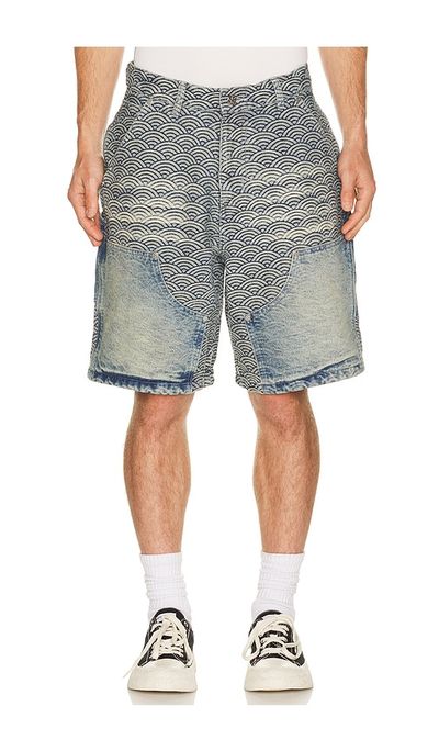 Ryoko Rain Ryoko Rain Seigaiha Denim Shorts