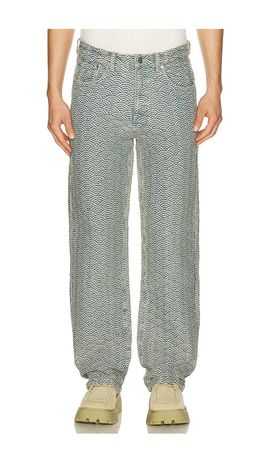 Ryoko Rain Ryoko Rain Seigaiha Jacquard Denim Jeans