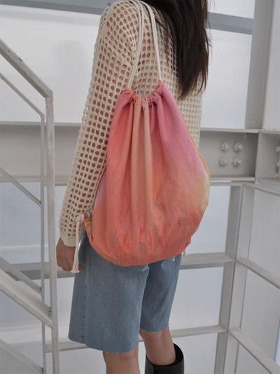 rysm pink string bag