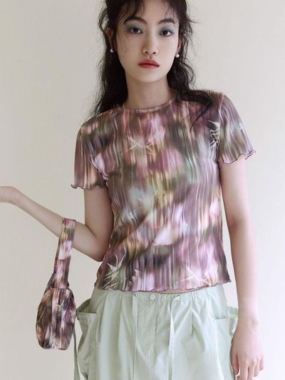 rysm Rising flower t - shirt - Brown