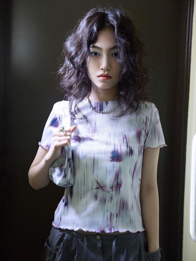 rysm Rising flower t - shirt - Mauve