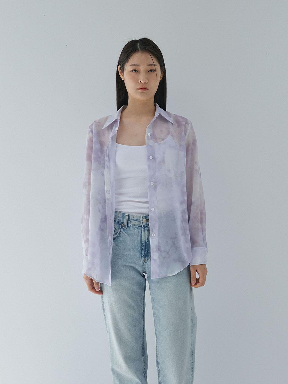 rysm Sheer print over shirts - Purple