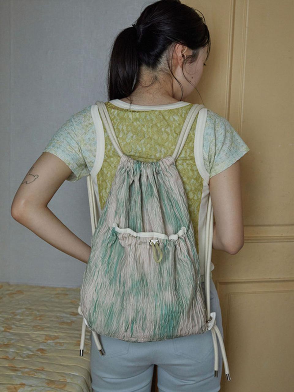rysm Wave string bag - pink green