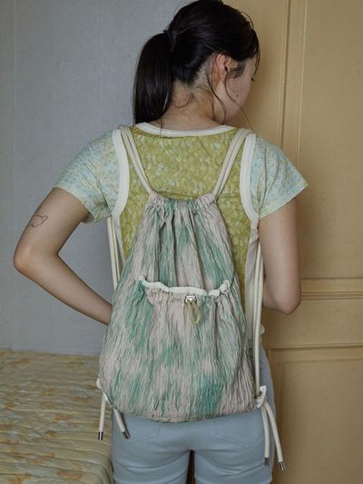 rysm Wave string bag - pink green