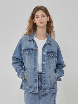 RYUL + WAI: DENIM CLASSIC TRUCKER JACKET BLUE