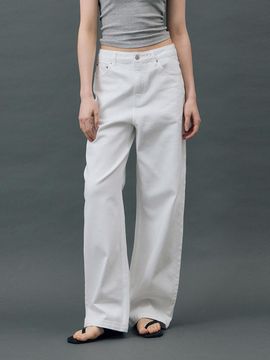RYUL + WAI: DENIM LOOSE WIDE PANTS [WHITE] (R5)