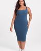 S3 Apparel S3 Apparel Sculpting Shapewear Denim Square Neck Tank Midi Dress - 1