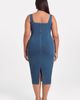 S3 Apparel S3 Apparel Sculpting Shapewear Denim Square Neck Tank Midi Dress - 3