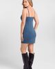 S3 Apparel S3 Apparel Sculpting Shapewear Denim Straight Neck Mini Dress - 2