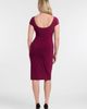 S3 Apparel S3 Apparel Sculpting Shapewear Square Neck Cap Sleeve Solid Midi Dress - 3