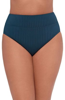 S3 Apparel S3 Apparel Smoothing and Sculpting Ribbed Banded High-Waist Bikini Swimsuit Bottoms