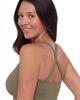 S3 Apparel S3 Apparel Supportive and Sculpting Ribbed Scoopneck Crossback Bralette Swimsuit Top - 2
