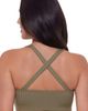 S3 Apparel S3 Apparel Supportive and Sculpting Ribbed Scoopneck Crossback Bralette Swimsuit Top - 3