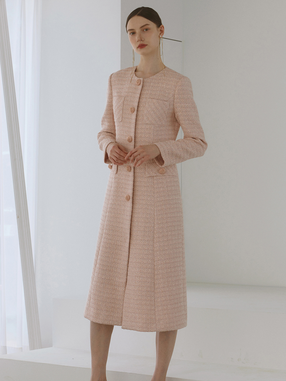 S BLANC Anta / Pocket Tweed Dress