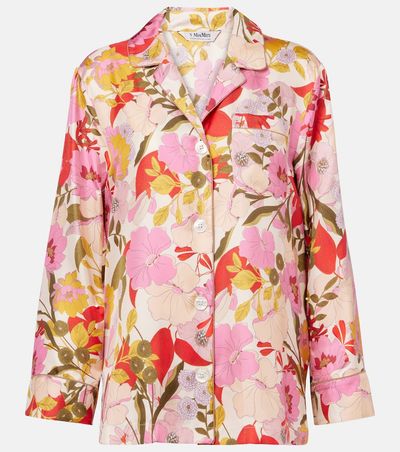 'S Max Mara 'S Max Mara Alan floral silk satin shirt