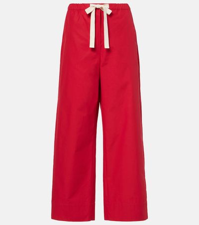 'S Max Mara 'S Max Mara Argento cotton wide-leg pants