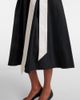 'S Max Mara 'S Max Mara Baschi pleated cotton-blend midi skirt - 5