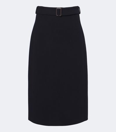 'S Max Mara 'S Max Mara Belted virgin wool midi skirt
