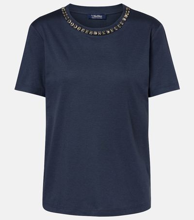 'S Max Mara 'S Max Mara Bingo embellished cotton-blend T-shirt